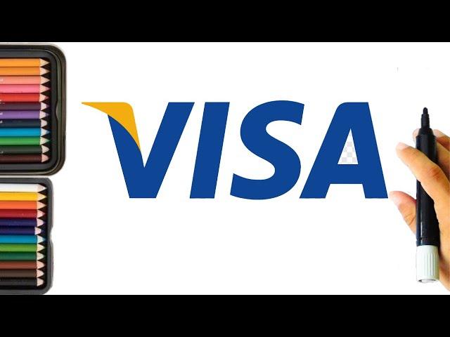 VISA Logo drawing / I draw a VISA logo with colors