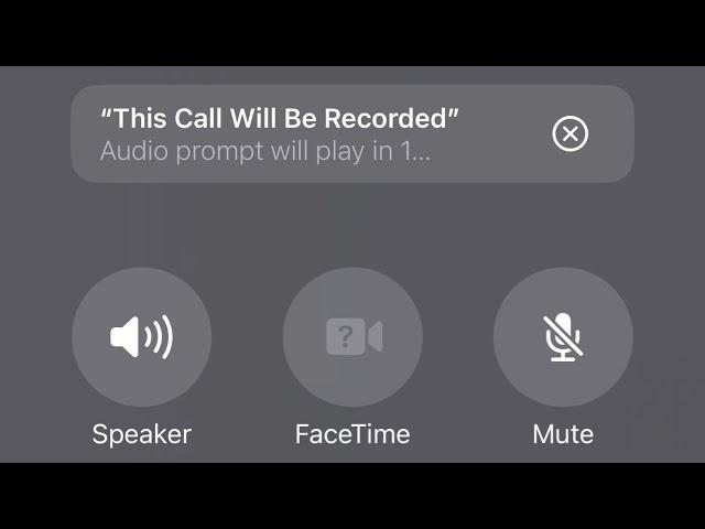 This is what you hear when Call recording on iOS 18.1 beta 1