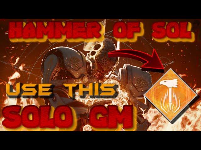 SOLAR TITAN Mains Here Is HAMMER OF SOL In ENDGAME SOLO Grandmaster Nightfall Birthplace Of The Vile