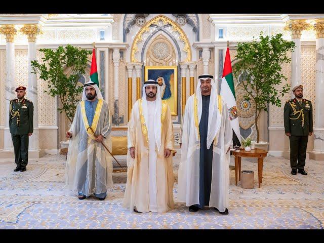 Sheikh Hamdan / فزاع FAZZA /  newly appointed ministers take oath before UAE President