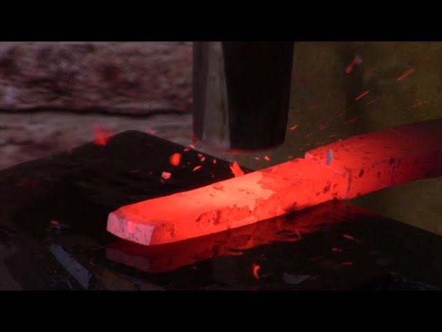 The most important step in forging a katana, the sunobe (2)