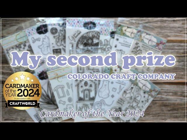 My Second Prize / Cardmaker of the Year 2024 /  Colorado Craft Company / Handzy Craft 