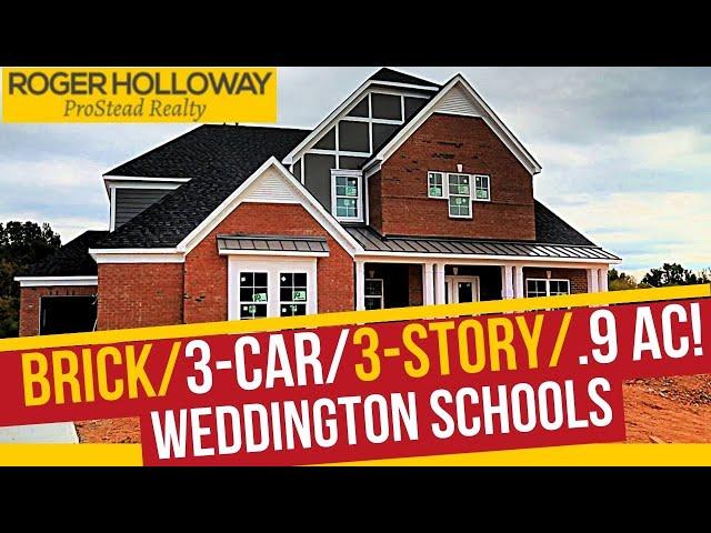 Weddington Schools! Brick 3-Story Million Dollar Homes for Sale