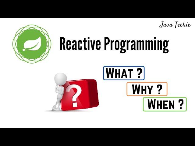 Spring Boot - Introduction to Reactive Programming | JavaTechie
