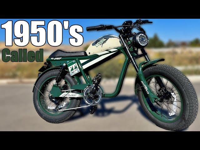 1950's Motorcycle Style E-Bike    |    Qiolor Tiger