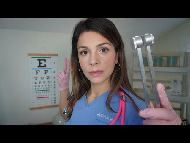 ASMR Realistic Cranial Nerve Exam | Deep Sleep, Hearing & Focus Tests | Soft Spoken Role-play