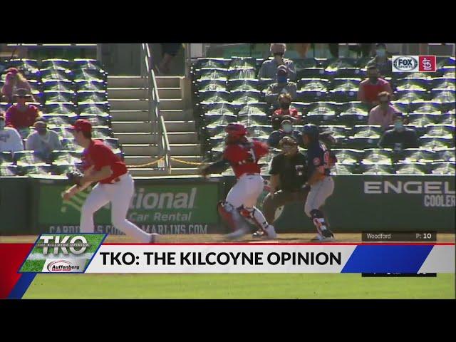 Young Astros' pinch runner is no match for Molina's throw to second