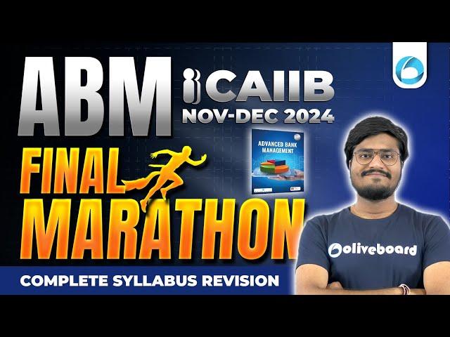 CAIIB ABM Final Marathon | CAIIB Nov - Dec 2024 | Advanced Bank Management | By Shubham Sir