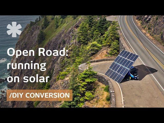 Delivery EV turned solar-powered campervan: 100% self-reliant