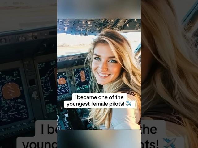 I became one of the youngest female pilots! ️ #femalepilot #news