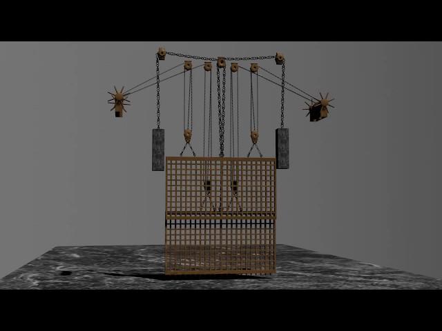 Double Portcullis Converted to Blender 2.81