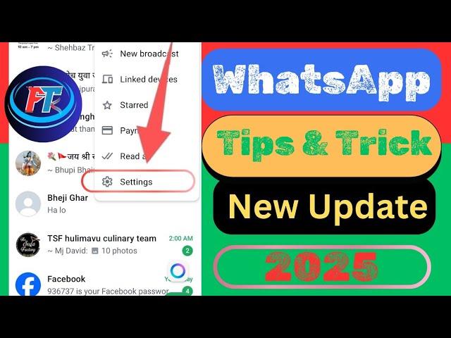 Whatsapp 5 important settings | Whatsapp secret settings 2025 | Mind-Blowing  @FingerTech-1 #tips