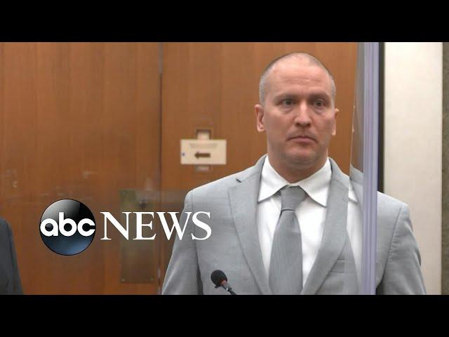 Derek Chauvin addresses court with cryptic message