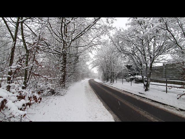 Germany, Aachen,  A walk in a snowy day