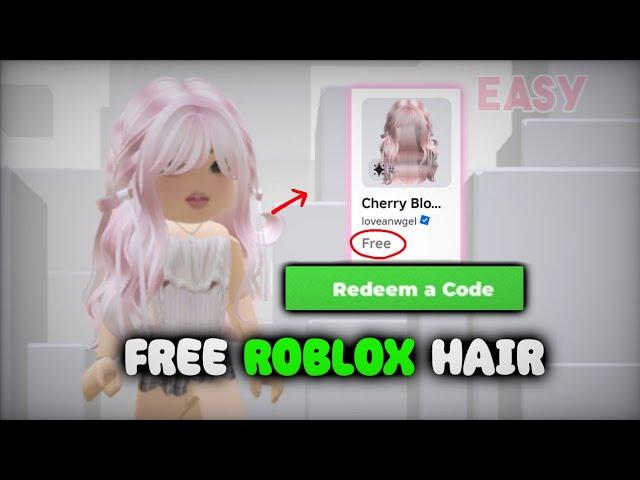 FREE ROBLOX HAIR! How to get the Cherry Blossom Waves W/ Bows! 0 Robux UGC