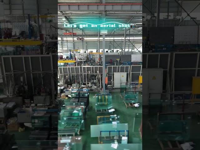 Let's get an aerial shot of the glass factory  https://www.luck-glass.com/ #glassfactory #glass