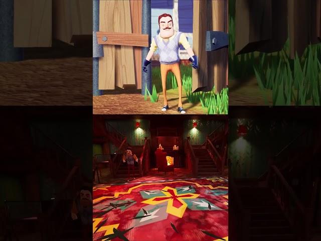 HELLO NEIGHBOR 2 vs HELLO NEIGHBOR (PART 7) #shorts