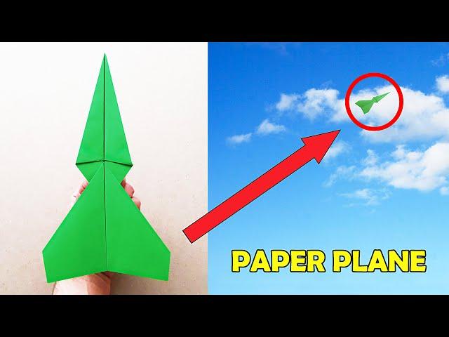 MAKING A FAR GOING PAPER AIRPLANE - ( Very Easy ! )