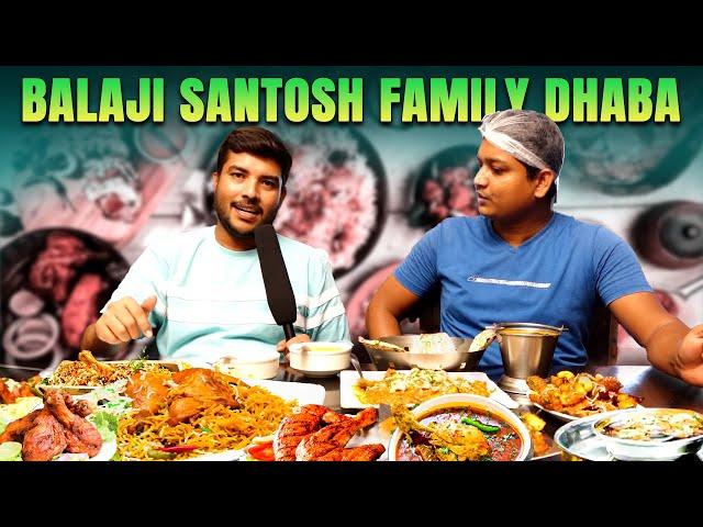 Balaji Santosh Family Dhaba Hyderabad | Indian Food Videos | Telugu Food Videos | Easy Cookbook