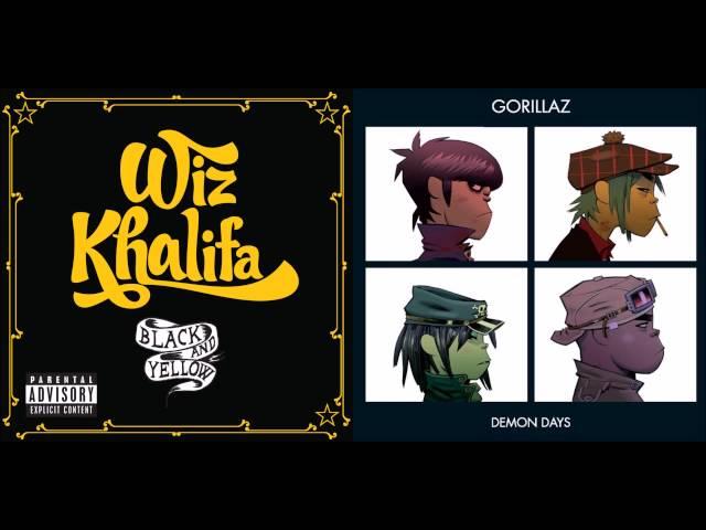 Feel Good in Black and Yellow - Wiz Khalifa vs. Gorillaz (Mashup)