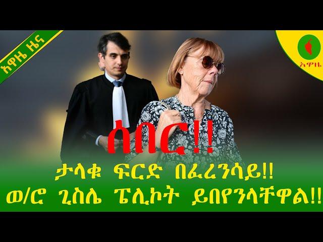 Alemneh Wasse ሰበር!! ታላቁ ፍርድ በፈረንሳይ!!ወ/ሮ ጊስሌ ፔሊኮት ይበየንላቸዋል!!