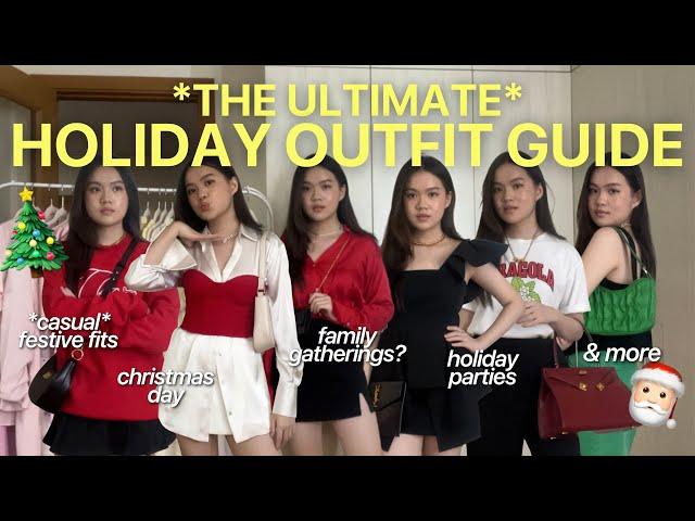 THE ONLY CHRISTMAS / HOLIDAY OUTFIT VIDEO YOU'LL EVER NEED  | Alyssa Lyanne