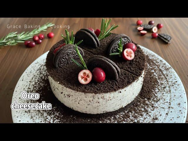 【免烤】奥利奥芝士蛋糕/Oreo cheesecake