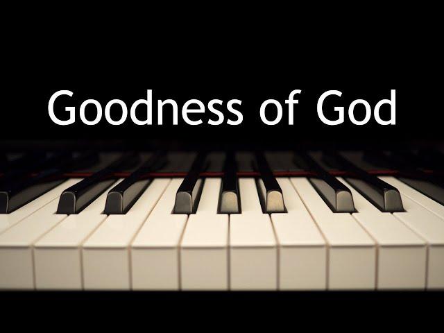 Goodness of God - piano instrumental cover with lyrics