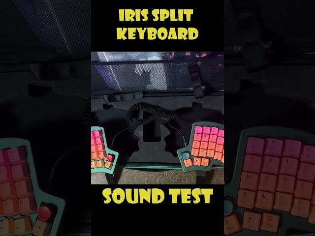 Iris aluminium custom split keyboard unboxing sound test 650$ #custom #soundtest #asmr #keyboard