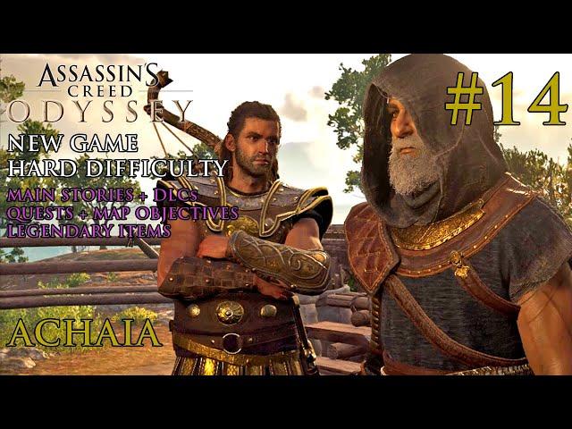 AC Odyssey Full Playthrough - New Game (Lv.1 to Lv.82) - Hard - #14: Achaia