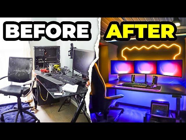 My Friend Had a MESSY Room…So I Built His DREAM Gaming Room!