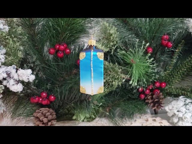 Florence Suitcase - Glass Christmas Ornament