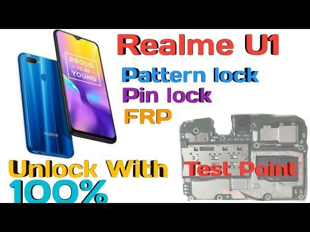 Realme u1 pin pattern frp unlock Miracle Box/ Mrt Dongle with test point offline free