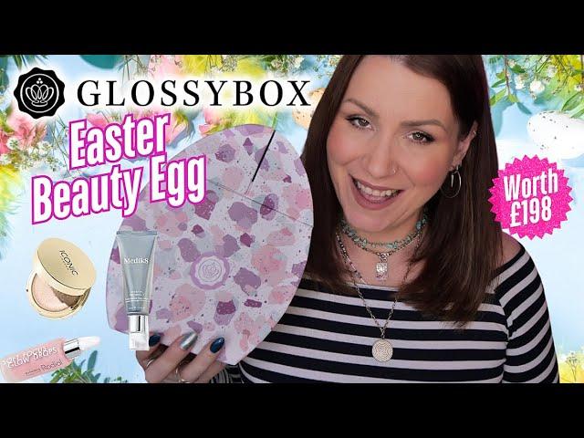 SPOILER GLOSSYBOX EASTER BEAUTY EGG 2025 UNBOXING + £10 OFF CODE !