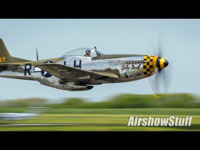 P-51 Mustang Low Flybys! Gathering of Warbirds 2017