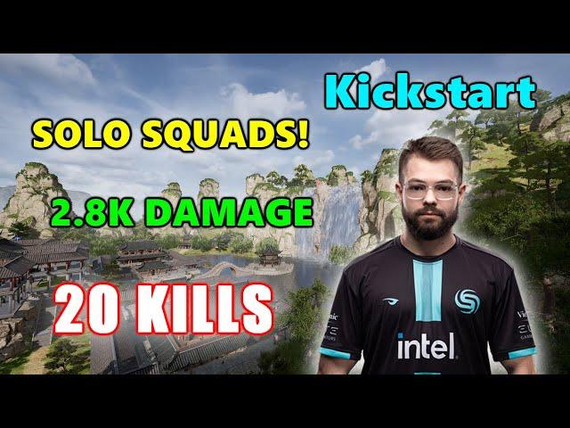 SONIQS Kickstart - 20 KILLS (2.8K Damage) - SOLO SQUADS! - PUBG