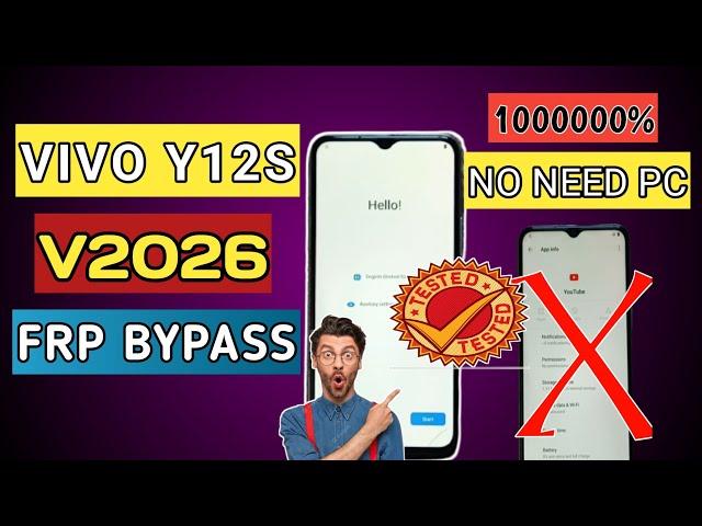 Vivo Y12s (V2026) Frp bypass