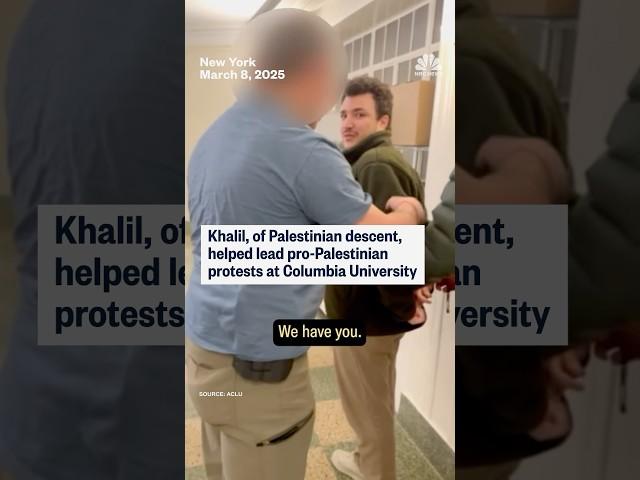 The ACLU released footage of Mahmoud Khalil's arrest