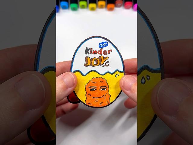 DIY Gegagedigedagedago Kinder Joy | Paper Craft Ideas #shorts #papercraft