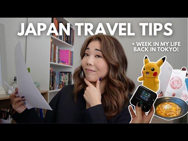 First week back in Japan! ️   JAPAN TRAVEL TIPS & ESSENTIALS + hanging out in Tokyo!!