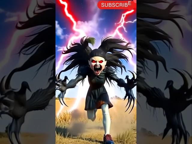 Horror bhoot wala cartoon video squid game ai edit ghost bhoot #bhoot #squidgame2 #funny #horror