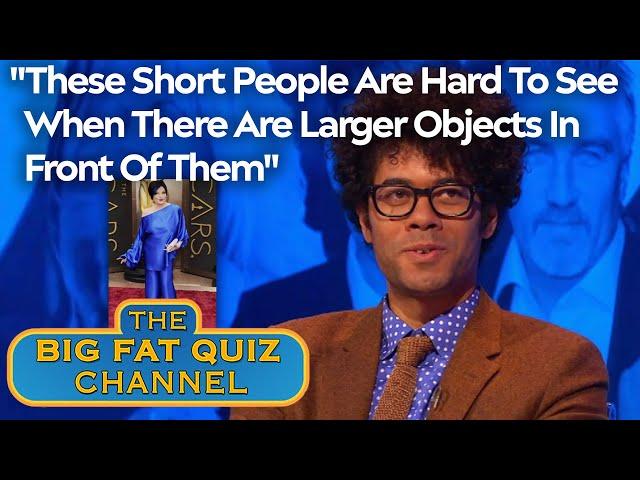 Richard Ayoade's Constantly Amused By Short People Behind Tall Objects | Big Fat Quiz