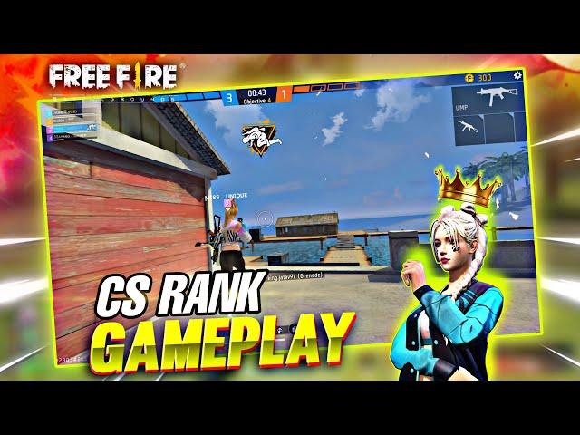 CS RANKED FULL GAMEPLAY  MISS UNIQUE FF | Garena Free Fire -