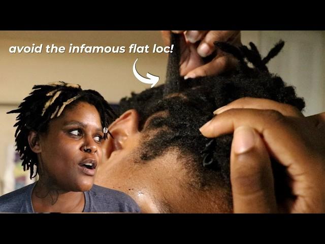 The reason your locs can be FLAT (+ how to fix them)