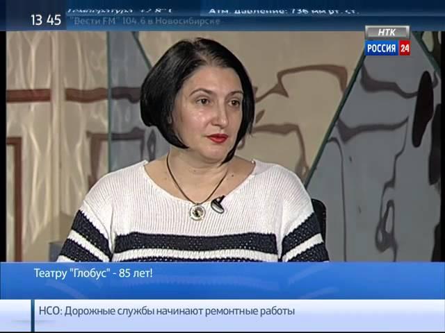 Ирина Суржа — о студиях театра "Глобус" и их юбилейном концерте (ГТРК "Новосибирск", 23.03.2015)