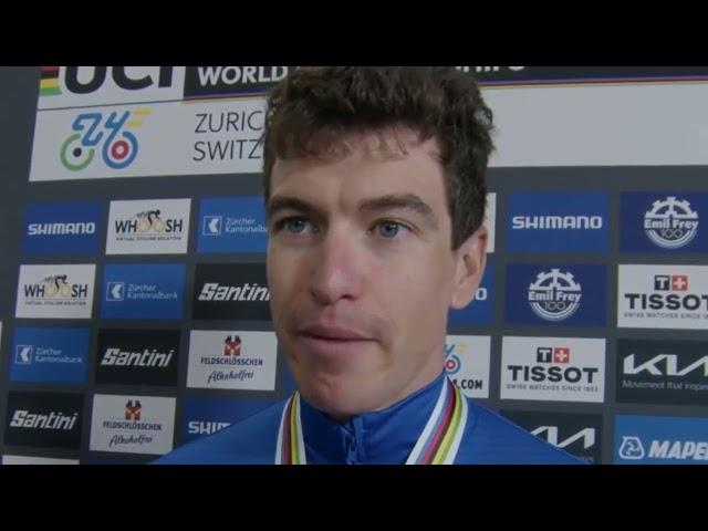 UCI World Championships Zurich 2024 - Edoardo Affini : "Amazing podium with Filippo Ganna"