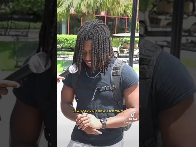 NY v Cali?? Who winnin? #cpd #publicinterview #ucf #college #streetinterview #war #california #nyc