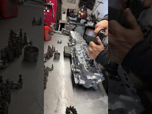 Working hard on cylinder heads #percisioncut #seats #remanufactured #cnc #cylinderhead #banda #yolo