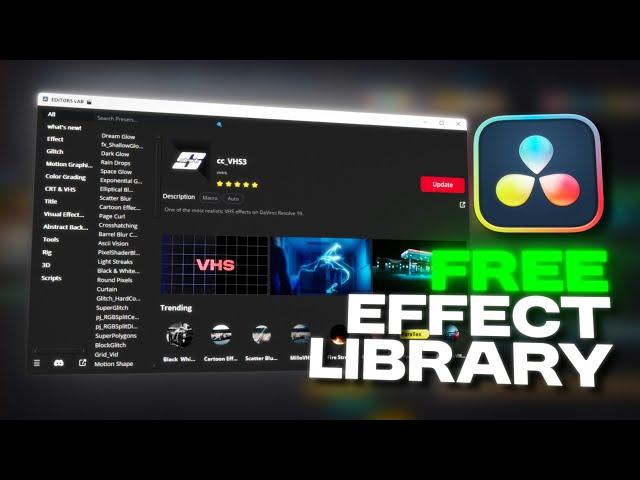 100+ Free effects for DaVinci Resolve! WTF!