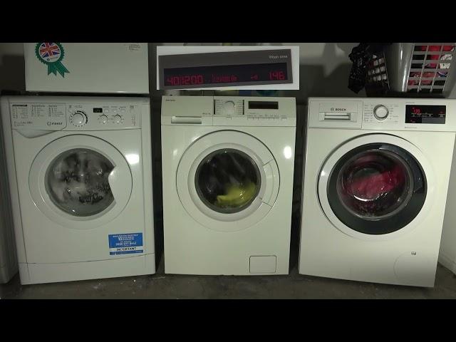 Wash Race No.401 - £20 washers : Indesit MyTime Vs John Lewis Vs Bosch / Synthetics 40'c